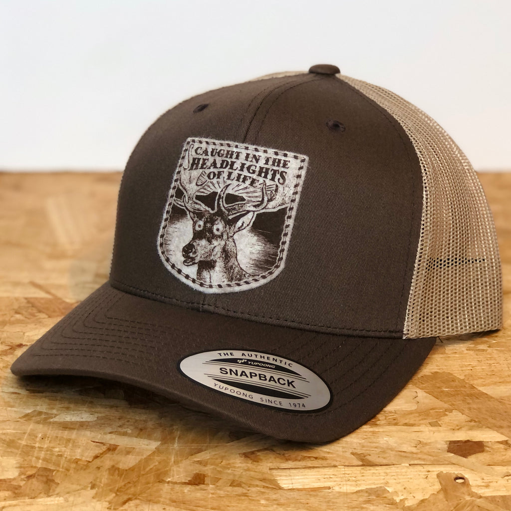 Caught in the Headlights of Life Retro Trucker Cap