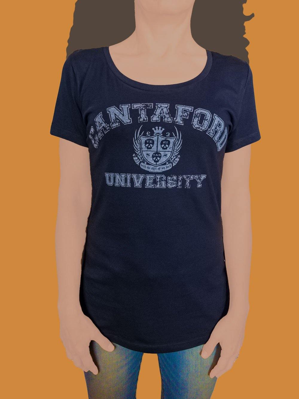 Cantaford University t-shirt hand printed 100% organic cotton t-shirt