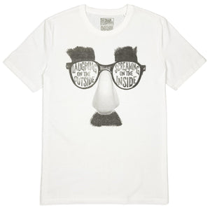 Groucho comedy t-shirt hand printed 100% organic cotton t-shirt