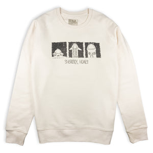 Sherlock Homes hand printed organic cotton sweatshirt